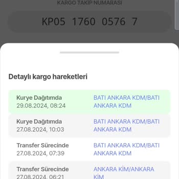 PttAVM PTT Kargo Firmasi 3 Gündür Dağıtımda Olan Ürünümü Teslim Etmedi