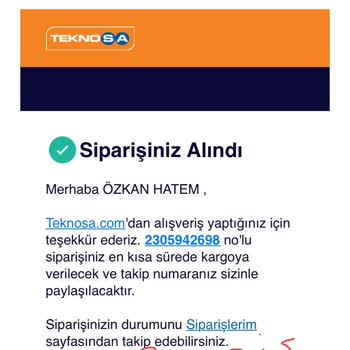 Teknosa İademi Eksik Yatırdı