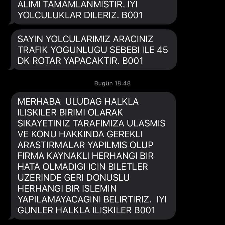 Bursa Turizm Uludağ Firması Rötar Ve Tehlikeli Sürüş