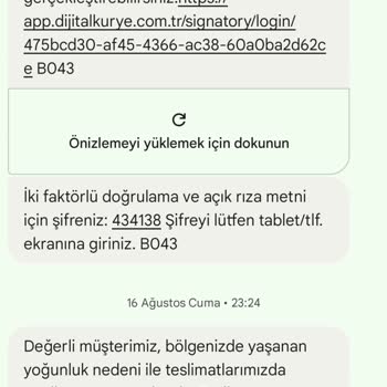 Digital Kurye Randevu Zamanlarına Uymuyor Getirmiyor