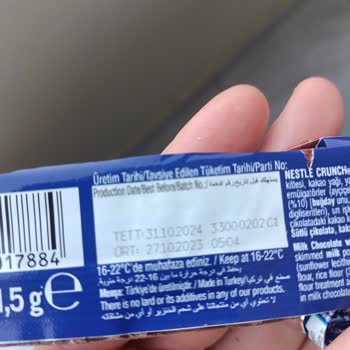 Nestle Crunch Bozulmuş Çikolata
