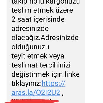 Aras Kargo Adres Yanlış Diyerek Kargoları Teslim Etmiyor.