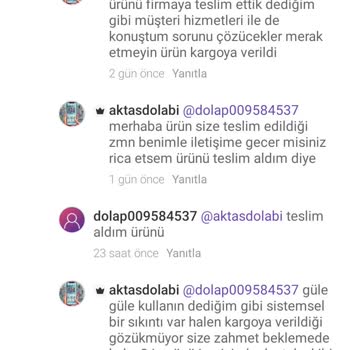 Dolap Uygulamasında Kargoladığım Kargolar Sistemde Halen Gecikmede!