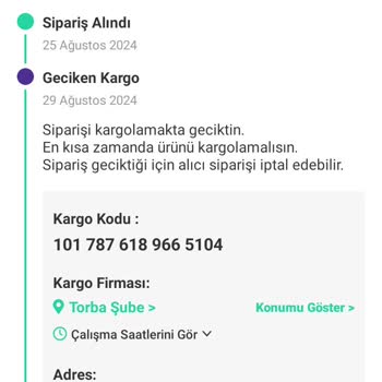 Dolap Uygulamasında Kargoladığım Kargolar Sistemde Halen Gecikmede!