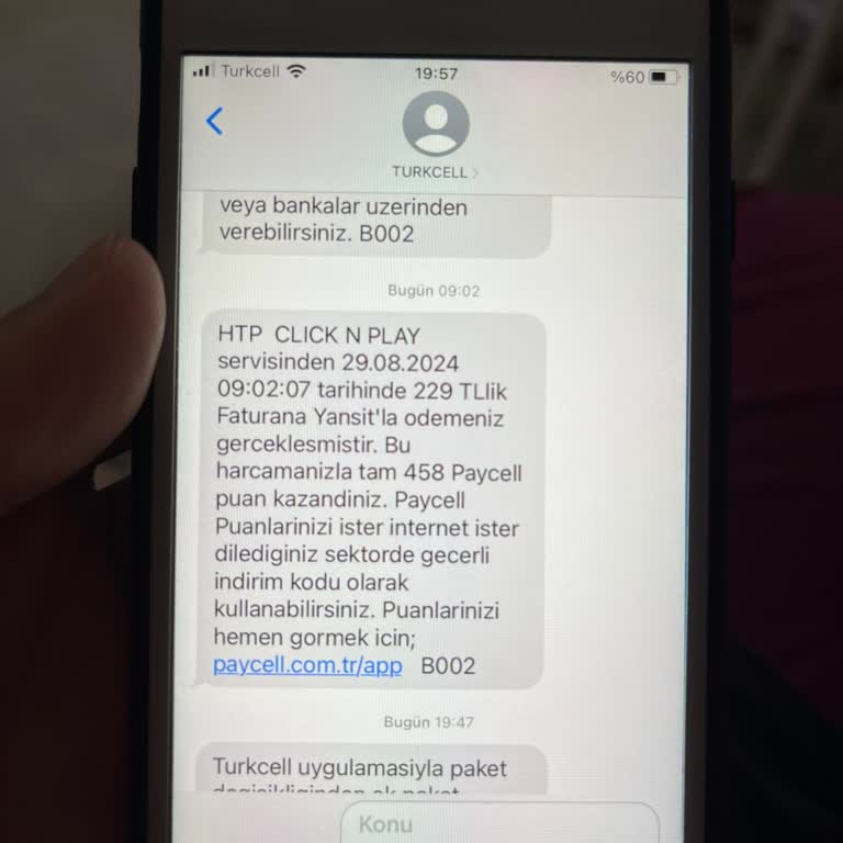 Turkcell Faturama Onaysız Servis Ücreti Yansıtıldı