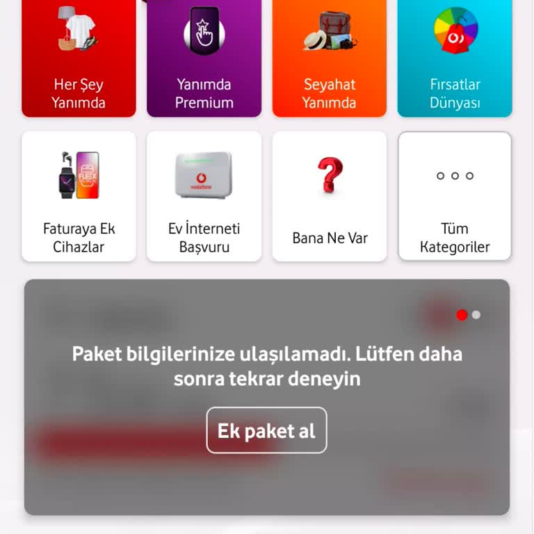 Vodafone'da Sürekli Yaşanan Kullanım Bilgisi Sorunu