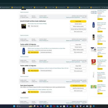 Amazon Geciken Ürün Ve İletişim İçin Muhatap Bulamama