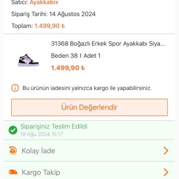 FLO Ayakkabı Teslim Alınmayan İade Kargo