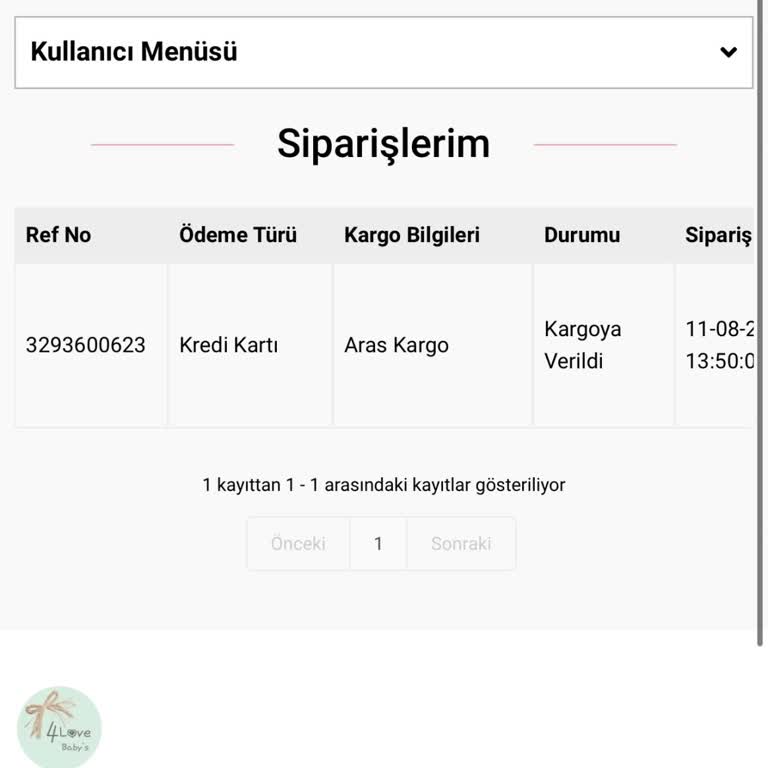 4 Love Baby's (4lovebabys) 20 Gündür Gönderilmeyen Baby Nest Ve İlgisiz Firma