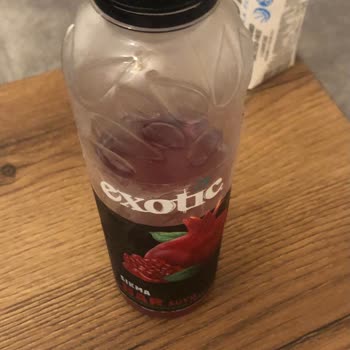 Exotic Meyve Suları Exotic Sıkma Nar Suyu'nda Şalgam Tadı Var.