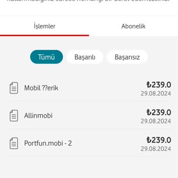 Vodafone Pay Otomatik Ödeme İtirazı