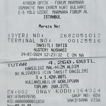 Atasun Optik Pişmanlıktır Ürünlerinin Arkasında Duramayan Bir Firma...