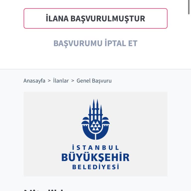 İBB Kariyer İş Başvurusu