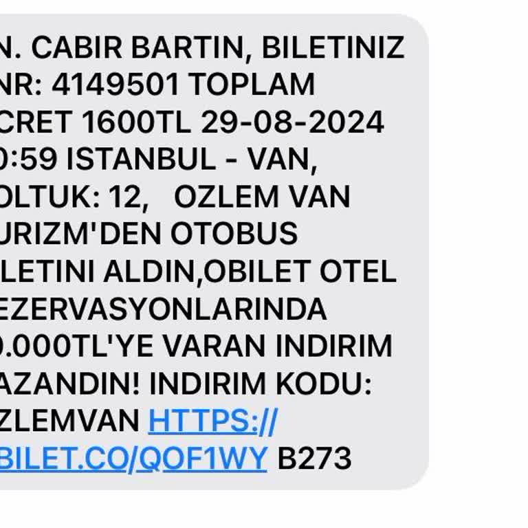 Özlem Van Turizm Bazı Otobüs Firmalarının Çöp Olması