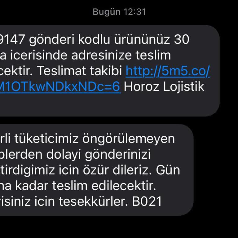 Horoz Lojistik Kargo Sorunu (30 Dakika Da Gelemediler)