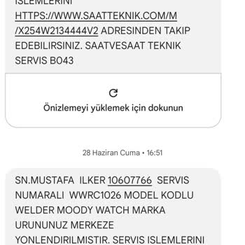 Saat Ve Saat Firması Welder Saat Şikayeti