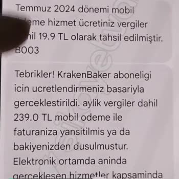 Vodafone Pay Ve Mobil Ödeme Habersiz İşlem Ve Yüksek Fatura