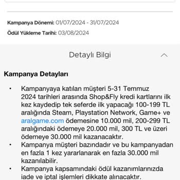 Garanti BBVA Shop&Fly Kampanyasında Mil Sorunu Ve Müşteri Hizmetleri İlgisizliği