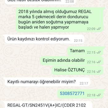 Vestel Regal Derin Dondurucu Arızası Ve Servis Sorunları