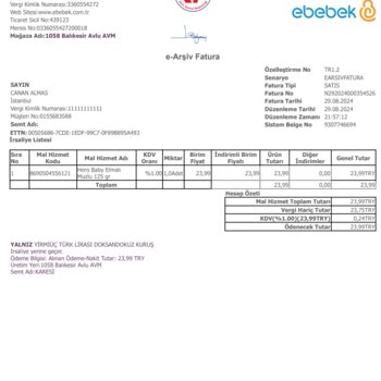 ebebek Yanlış Para Üstü Ve Poşet Ücreti Sorunu