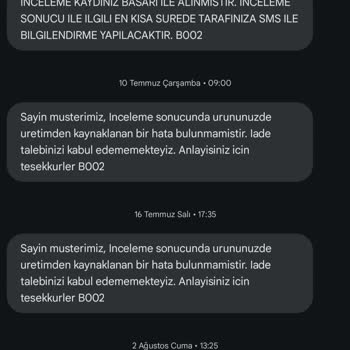 Puma Ücret İade Sorunu