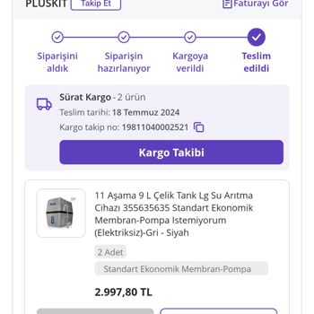 Hanedan Su Arıtma Bozuk Cihazlarını İçin Üstüne Para İstiyorlar