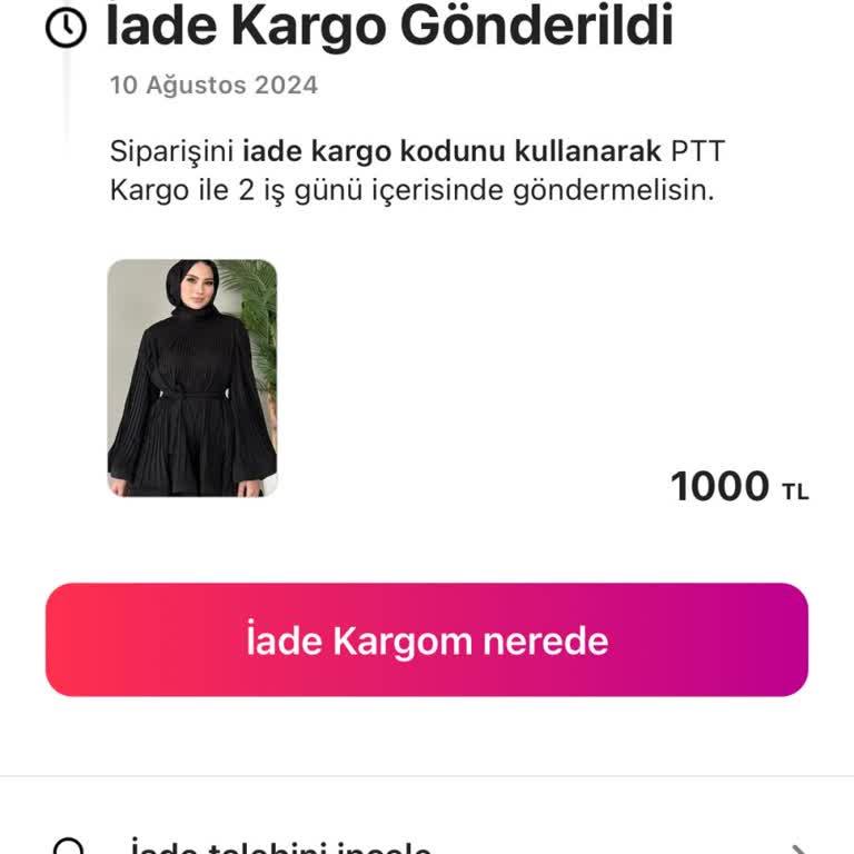 Gardrops Para İadesi Yapılmadı