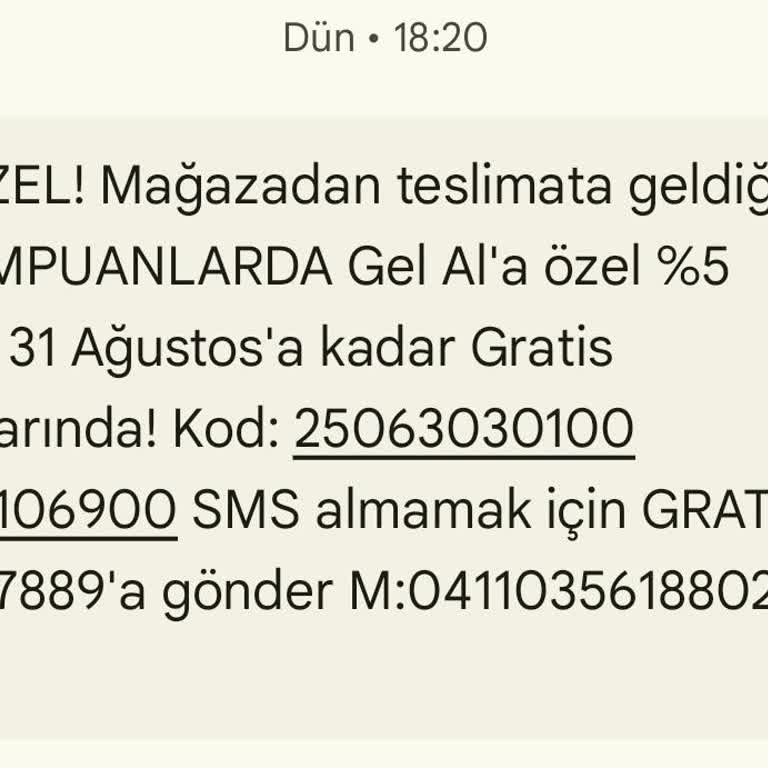 Gratis Şampuan İndirimindeki Hakkım Olanı Alamadım