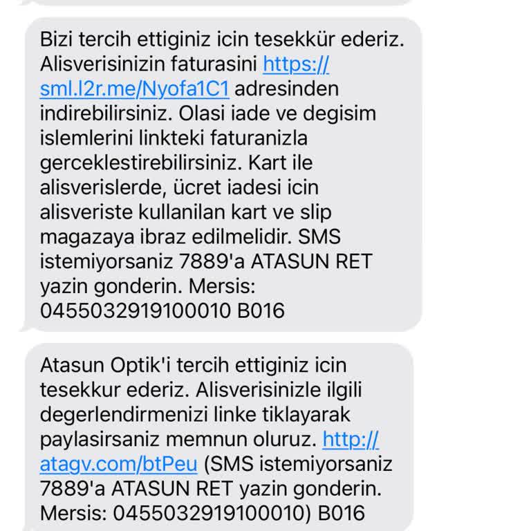 Atasun Optik Cam Çatlağından Değişim Asla Yapmıyor