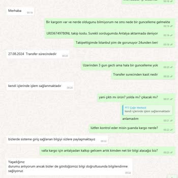 Turpex PTT PTT PİM Arnavutköy-kayıp Yurt Dışı Kargo