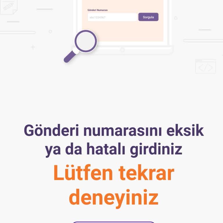 Hepsijet Gönderi Numarasını Eksik Ya Da Hatalı Girdiniz