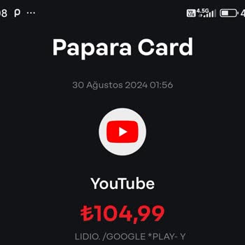 Lidio Kartımdan Onaysız Para Çekti
