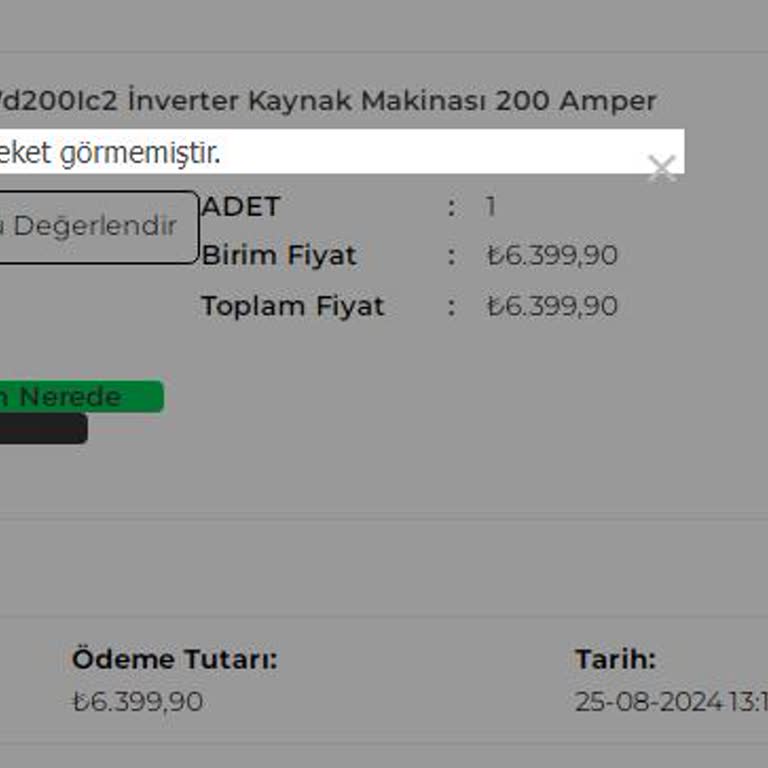 Makinekapinda.com Dan Bir Türlü Gelmeyen Sipariş