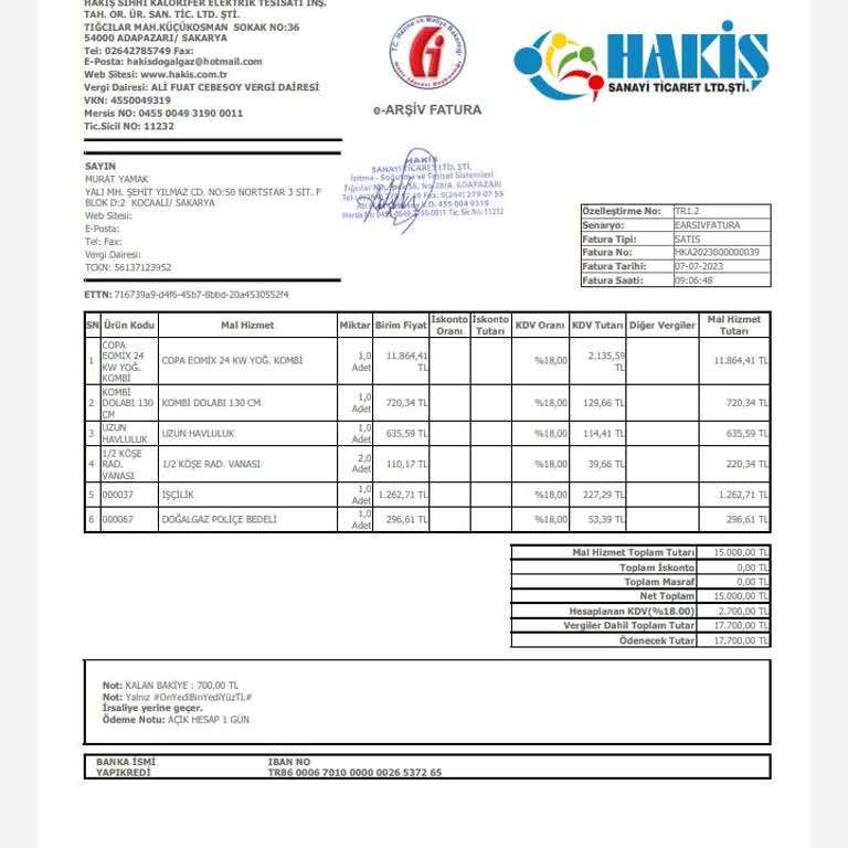 Copa Isı Sistemleri Mağduriyeti