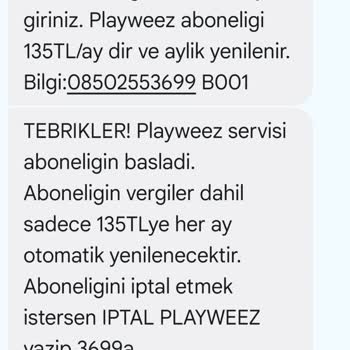 Playwezz Üyeliği Ve Faturaya Yansıyan Tutarın İadesi