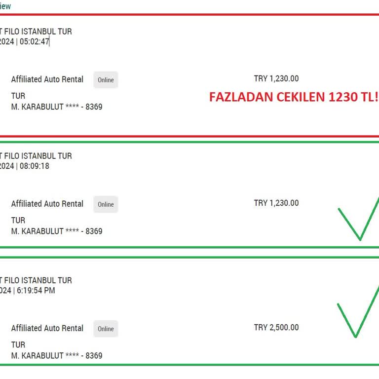 Ziraat Filo Kredi Kartımdan Fazladan Çekim Yapıldı Ve İade Alamadım