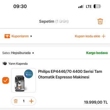 Hepsiburada Zam Geldiği İçin Ürünü Teslim Etmedi Ve İptal Etti.