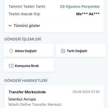 Trendyol Express Kargoyu Transfer Merkezinde Bekletiyor.