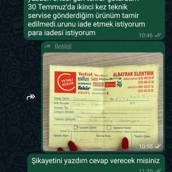 Bozuk Schafer Çaycı Para İadesi