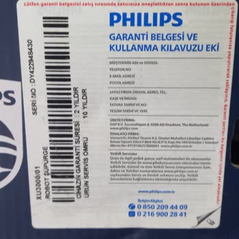 PHILIPS Hediye Çeki Vaadiyle Hayal Kırıklığı: Philips Robot Süpürge Alışverişi