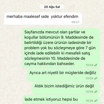 Mio Led Aydınlatma Teknolojileri İade Sürecinde Yaşanan Sorunlar Ve İletişimsizlik