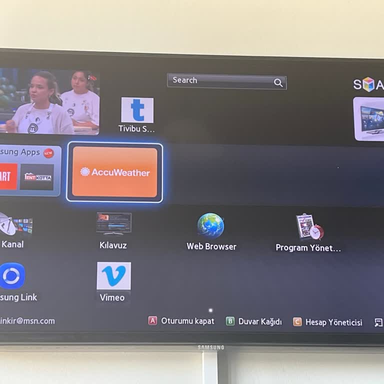 Samsung Smart TV Uygulama Silmesi