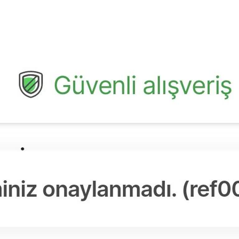 Ref001 Hepsiburada Alışveriş Yapamıyorum