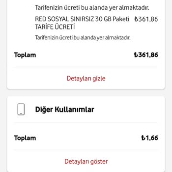 Vodafone Fatura ve Hizmet Sorunları