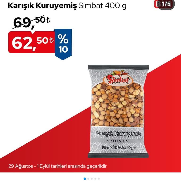 BİM Karışık Kuruyemiş İçerik