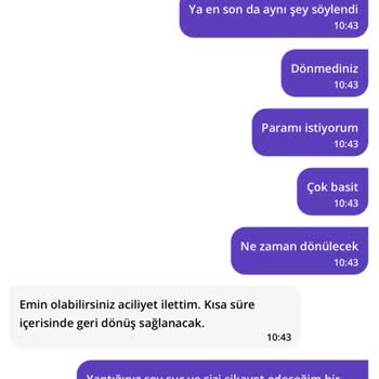 Getir Tarafından Çok Mağdur Oldum