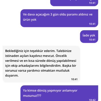 Getir Tarafından Çok Mağdur Oldum
