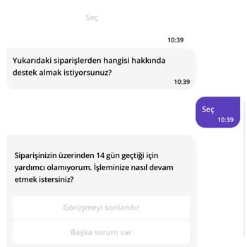 Getir Tarafından Çok Mağdur Oldum