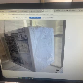 Grundig Çamaşır Makinesi Sağ Kısmı Kutu Açılınca Darbeli Hasarlı Çıktı