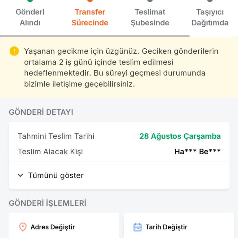 Trendyol Express Geciken Teslimat Ve İlgisiz Müşteri Hizmetleri